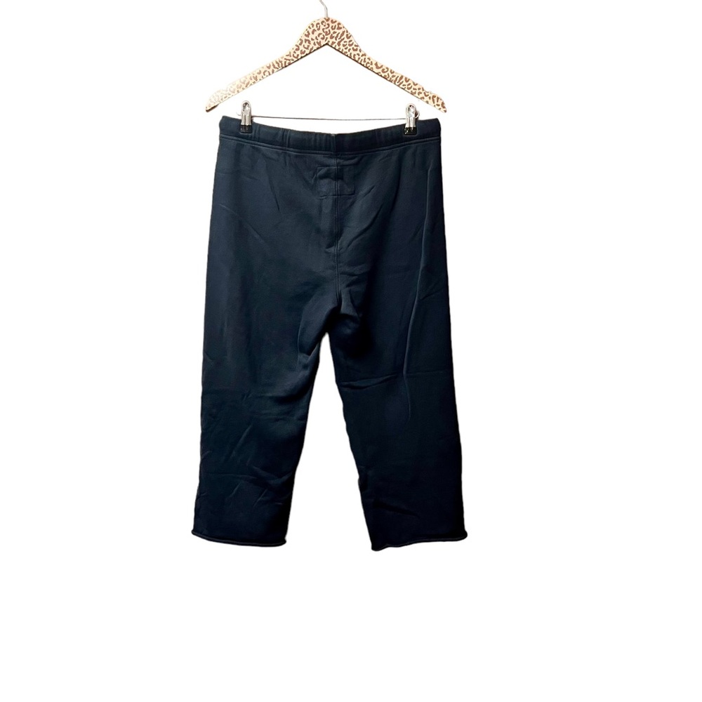 Frank & Eileen Catherine Favorite Cropped Wide Sweatpants Triple Fleece Navy - Picture 4 of 14